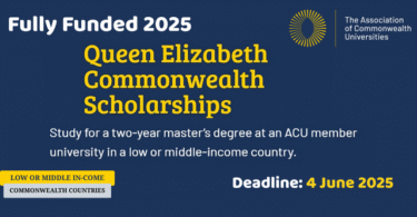 Fully Funded Queen Elizabeth Commonwealth Scholarships (QECS) 2025
