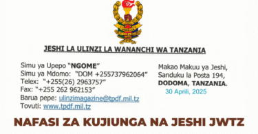 JWTZ Yatangaza Nafasi za Kujiunga na Jeshi 2025