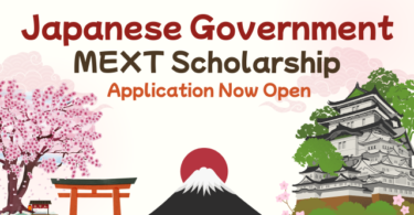 Japanese Government (MEXT) Research students Scholarship 2026