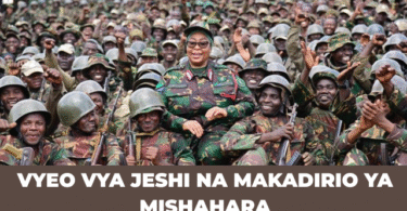 Vyeo Vya Jeshi na makadirio ya Mishahara