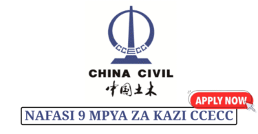 CCECC Tabora–Kigoma SGR Project 9 Vacancies May 2025