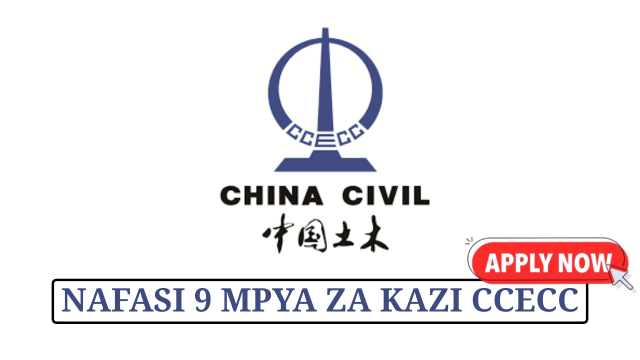 CCECC Tabora–Kigoma SGR Project 9 Vacancies May 2025