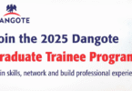 Dangote Paid Graduate Trainee Program 2025