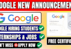 Google Internship Program 2025 | Summer Internship Now Open for Students & Graduates