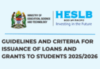 HESLB Guidelines & Criteria for Higher Education Loans Applications 2025