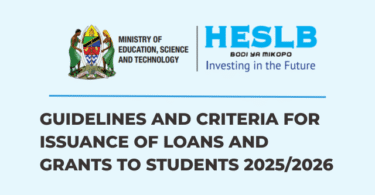 HESLB Guidelines & Criteria for Higher Education Loans Applications 2025