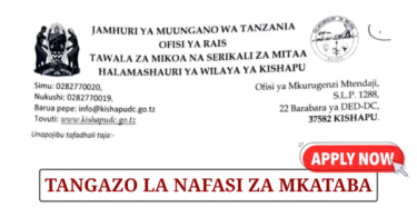 Kishapu District Council Vacancies May 2025