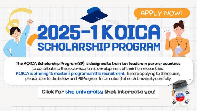 Korea Government KOICA Scholarships for International Students 2025–2026
