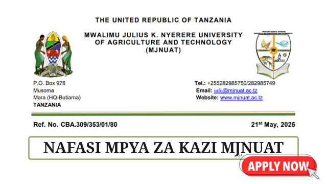 MJNUAT 19 Job Vacancies May 2025