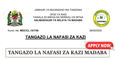 Madaba District Council Vacancies May 2025