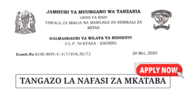 Missenyi District Council Contract Vacancies May 2025