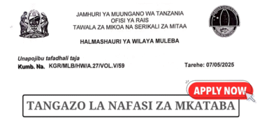 Muleba District Council Vacancies 2025