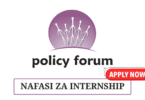 Policy Forum Internship May 2025