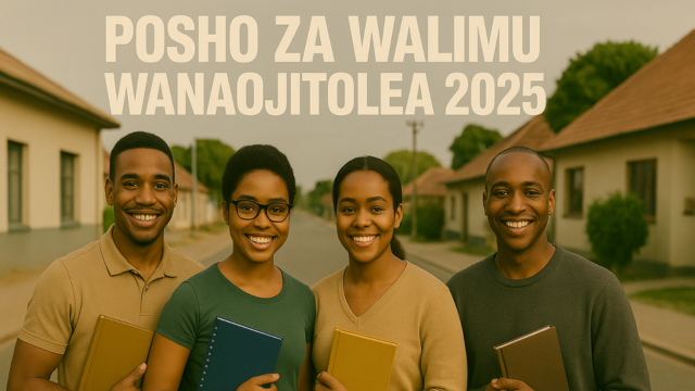 Posho za Walimu wanaojitolea 2025