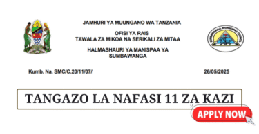 Sumbawanga Municipal Council Vacancies May 2025