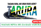 TARURA 105 Job Vacancies May 2025