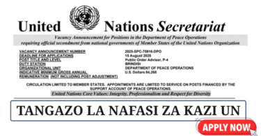 United Nations Secretariat Vacancies May 2025
