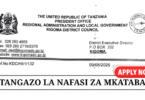 Vacancies Kigoma District Council 2025