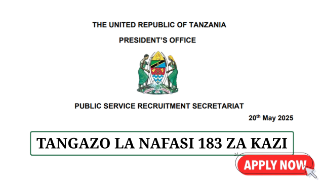 Wakala wa Huduma za Misitu (TFS) 183 Vacancies 2025