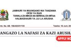 Arusha City Council Vacancies June 2025