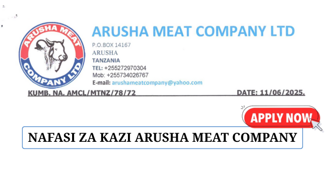 Arusha Meat Company Limited (AMCL) Vacancies June 2025