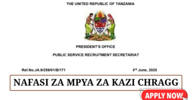CHRAGG Vacancies at PSRS June 2025