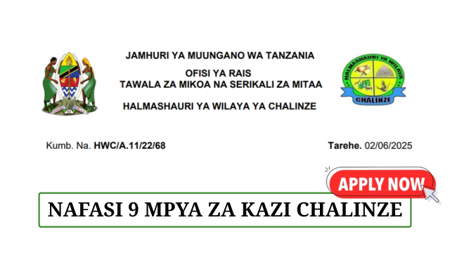 Chalinze District Council Job Vacancies June 2025