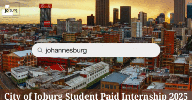 City of Johannesburg Student Paid Internship 2025