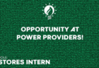 Internship Stores Intern at Power Providers June 2025