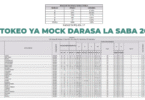 Matokeo ya Mock Darasa la Saba 2025 (PSLE) Mock Results 2025