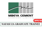 Mbeya Cement Technicians and Graduate Trainee June 2025Mbeya Cement Technicians and Graduate Trainee June 2025