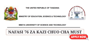 Mbeya University (MUST) Vacancies June 2025
