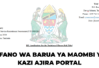 Mfano wa Barua ya Maombi ya Kazi /Ajira (UTUMISHI) Ajira Portal