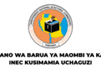 Mfano wa Barua ya Maombi ya Kazi INEC Kusimamia Uchaguzi