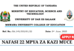 Mkwawa University (MUCE) Vacancies June 2025