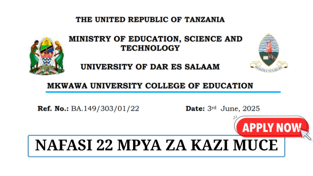 Mkwawa University (MUCE) Vacancies June 2025