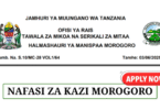 Morogoro Municipal Council Vacancies June 2025