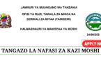 Moshi Municipal Council Vacancies June 2025