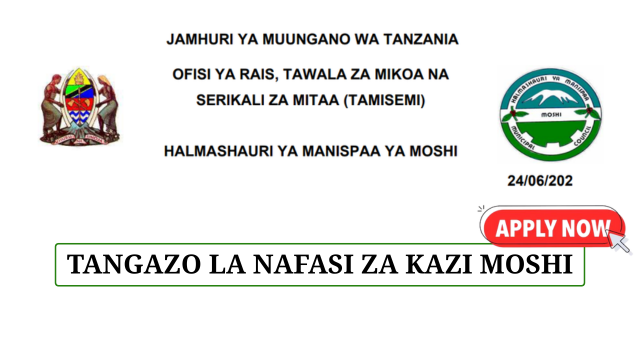 Moshi Municipal Council Vacancies June 2025