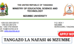 Mzumbe University 46 Job Vacancies June 2025