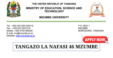 Mzumbe University 46 Job Vacancies June 2025