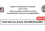 Ngorongoro District Council Vacancies June 2025
