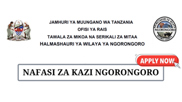 Ngorongoro District Council Vacancies June 2025