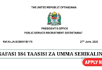 PSRS 184 New Vacancies at TPA & EASTC June 2025