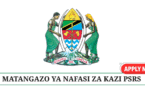 PSRS (Utumishi) New Vacancies 2025