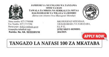 Rombo District Council 100 Contract Vacancies 2025