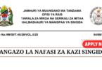 Singida Municipal Council Vacancies June 2025
