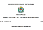 Utumishi Call for Work June 2025