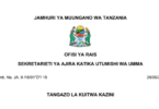 Utumishi Call for Work June 2025