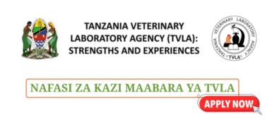 Wakala wa Maabara ya Veterinari (TVLA) Vacancies June 2025